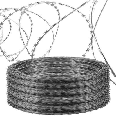 Bto-22 Gesweisd Barbed Razor Wire Mesh Voor Standard Gauge Single Line SGR Railway