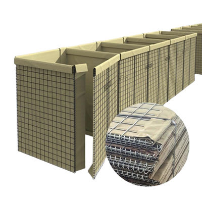 Heavy Duty 4mm 5mm militaire hesco barrières zandmuur voor een schietbaan