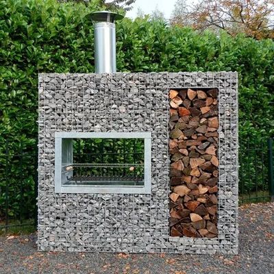 Aanpassingsdoek Gelast Gabion Box Steunwanden Steen Gabion Box Basket