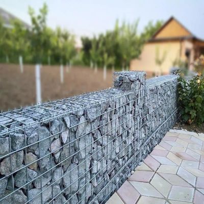 Gegalvaniseerde Gelaste Gabion Kooi Keermuur Steen Gabion Mesh Tuinhek Rotsen Gevulde Doos voor Tuinhek