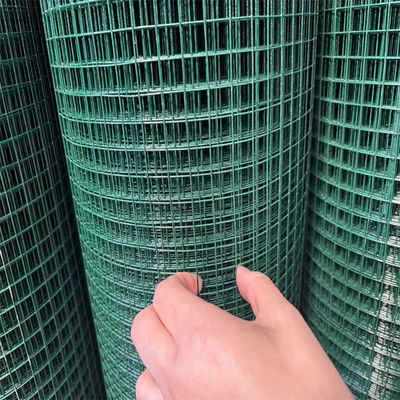 1/2 inch groen PVC gecoat gelast gaas rollen Hardware stof