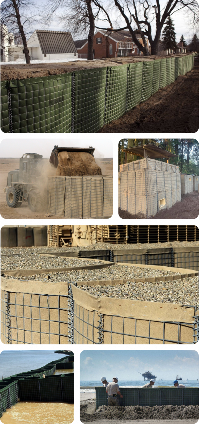 2.0-4.5mm Mil1 Hesco Barrier overstromingsbescherming defensieve barri&egrave;re 5
