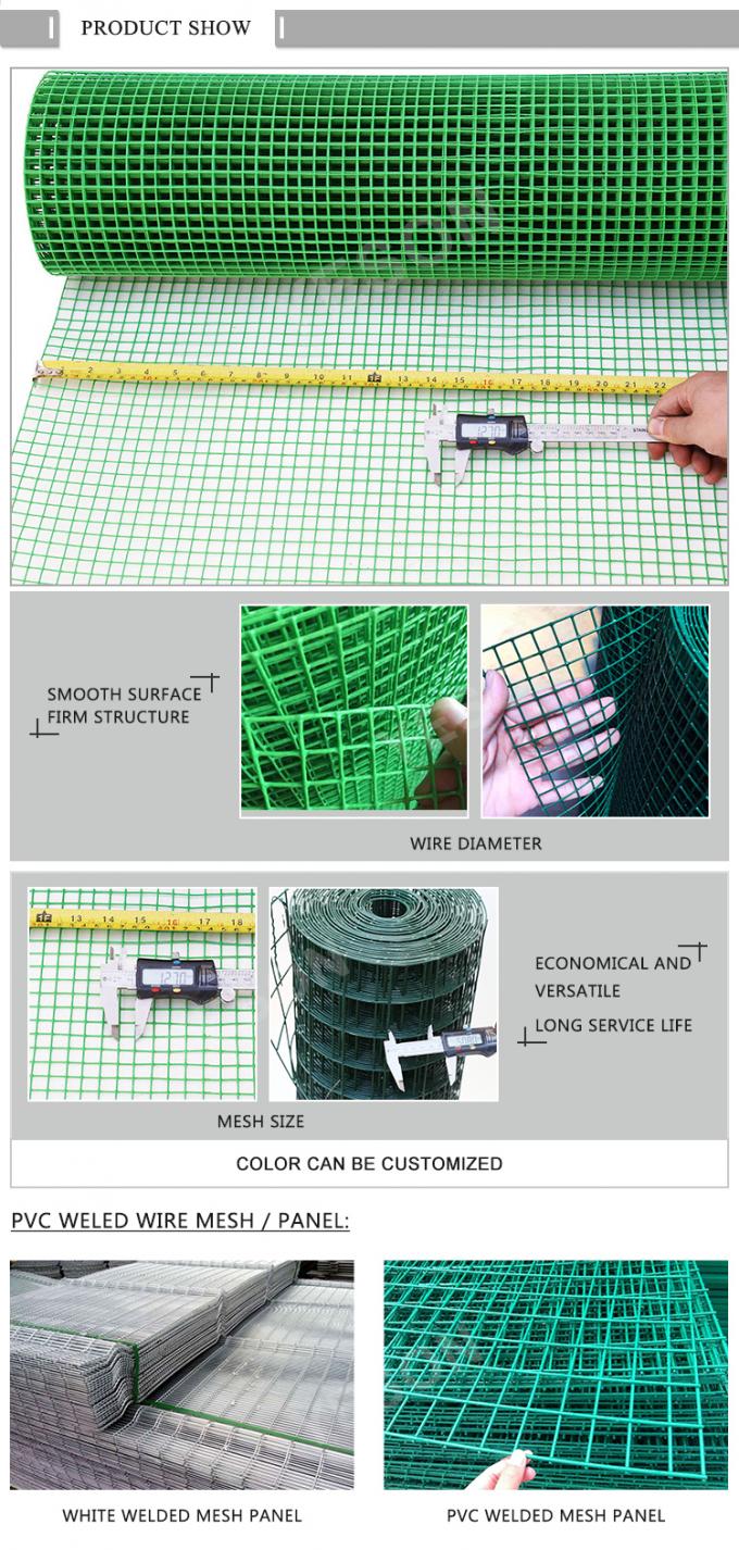 0.5mm-14mm Plastic PVC Lasdraad Mesh Rollen Duurzaam Huisdier Kooi Draad Mesh 1