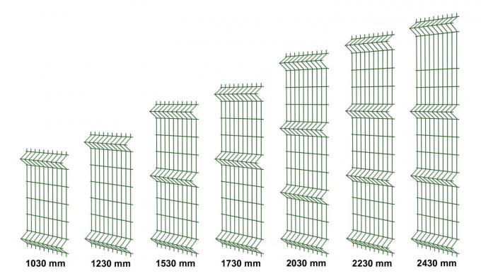 4 voet gegalvaniseerd 3d gebogen hek voor parkeerplaats hek panelen 0