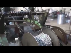 1,6 mm 500 m 25 kg / rol thermisch verzinkt prikkeldraad met prikkeldraad